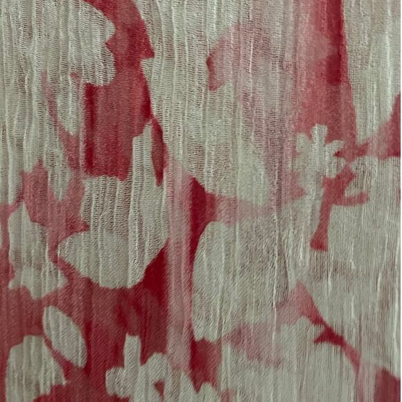 Elie Tahari Floral Sheer Silk Long Sleeve Tunic Blouse Swim Cover Small - Picture 11 of 13